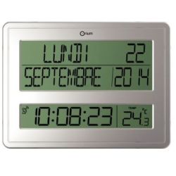 Horloge Calendrier digitale CEP 43x32cm - Pile LR06 non fournie